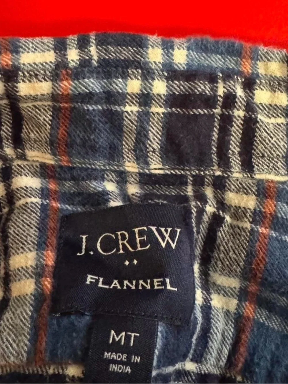 J.Crew Blue Plaid Flannel Shirt - men’s medium
